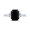 Thumbnail Image 3 of Monique Lhuillier Bliss Emerald-Cut Black & White Diamond Engagement Ring 4-1/3 ct tw 14K White Gold