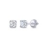Thumbnail Image 1 of THE LEO Legacy Lab-Grown Diamond Round-Cut Solitaire Stud Earrings 1/2 ct tw 14K White Gold (F/VS2)