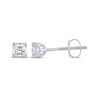 Thumbnail Image 3 of THE LEO Legacy Lab-Grown Diamond Princess-Cut Solitaire Stud Earrings 1/2 ct tw 14K White Gold (F/VS2)