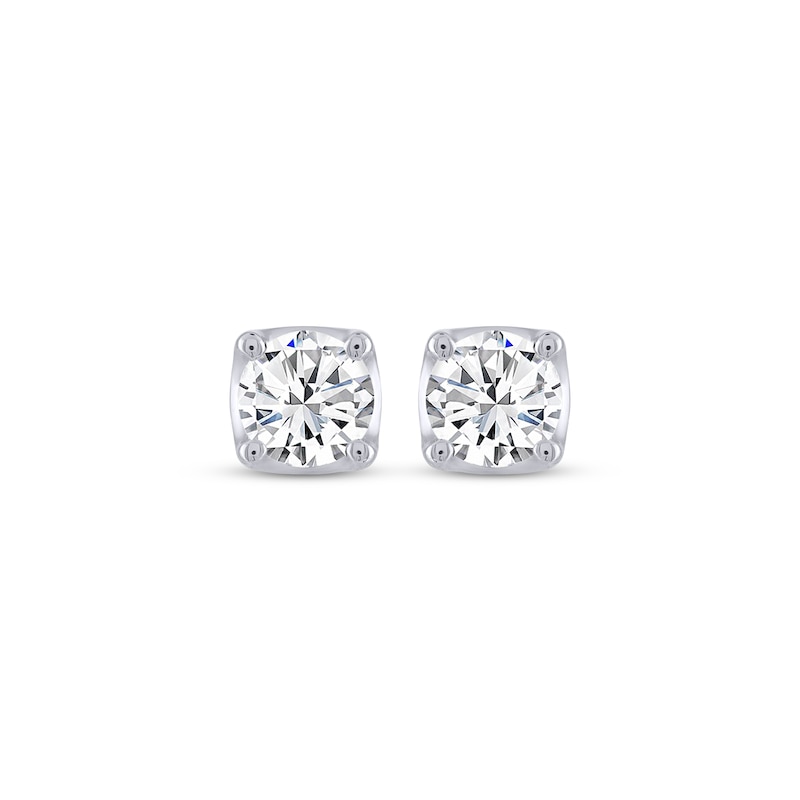 THE LEO Legacy Lab-Created Diamond Round-Cut Solitaire Stud Earrings 1-1/2 ct tw 14K White Gold (F/VS2)