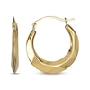 Thumbnail Image 0 of Hollow Knife-Edge Hoop Earrings 14K Yellow Gold 19.5mm