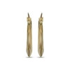 Thumbnail Image 2 of Hollow Knife-Edge Hoop Earrings 14K Yellow Gold 19.5mm
