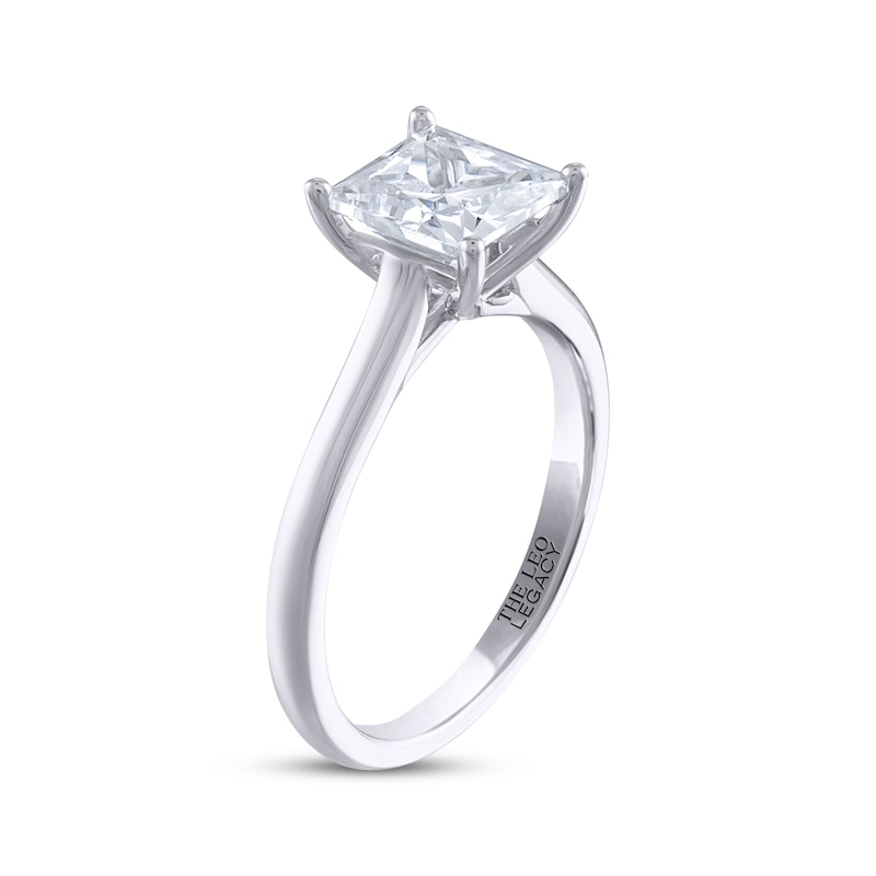 THE LEO Legacy Lab-Created Diamond Princess-Cut Solitaire Engagement Ring 2 ct tw 14K White Gold