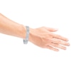 Thumbnail Image 3 of Men's Diamond Multi-Row Link Bracelet 3 ct tw Sterling Silver 8.5"