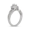 Thumbnail Image 2 of Neil Lane Oval-Cut Diamond Double Halo Braided Shank Engagement Ring 3/4 ct tw 14K White Gold