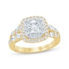 Thumbnail Image 0 of Monique Lhuillier Bliss Princess-Cut Lab-Created Diamond Engagement Ring 1-3/4 ct tw 18K Two-Tone Gold