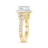 Thumbnail Image 1 of Monique Lhuillier Bliss Princess-Cut Lab-Created Diamond Engagement Ring 1-3/4 ct tw 18K Two-Tone Gold