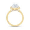 Thumbnail Image 2 of Monique Lhuillier Bliss Princess-Cut Lab-Created Diamond Engagement Ring 1-3/4 ct tw 18K Two-Tone Gold