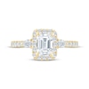 Thumbnail Image 3 of Monique Lhuillier Bliss Emerald-Cut Lab-Created Diamond Engagement Ring 1-7/8 ct tw 18K Yellow Gold