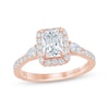 Thumbnail Image 0 of Monique Lhuillier Bliss Emerald-Cut Lab-Created Diamond Engagement Ring 1-7/8 ct tw 18K Rose Gold