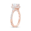 Thumbnail Image 1 of Monique Lhuillier Bliss Emerald-Cut Lab-Created Diamond Engagement Ring 1-7/8 ct tw 18K Rose Gold