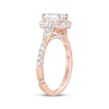 Thumbnail Image 2 of Monique Lhuillier Bliss Emerald-Cut Lab-Grown Diamond Engagement Ring 1-7/8 ct tw 18K Rose Gold
