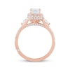 Thumbnail Image 2 of Monique Lhuillier Bliss Emerald-Cut Lab-Created Diamond Engagement Ring 1-7/8 ct tw 18K Rose Gold