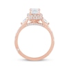 Thumbnail Image 3 of Monique Lhuillier Bliss Emerald-Cut Lab-Grown Diamond Engagement Ring 1-7/8 ct tw 18K Rose Gold