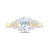 Thumbnail Image 3 of Monique Lhuillier Bliss Oval-Cut Lab-Created Diamond Engagement Ring 2 ct tw 18K Two-Tone Gold