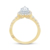 Thumbnail Image 3 of Monique Lhuillier Bliss Pear-Shaped Lab-Grown Diamond Engagement Ring 1-1/5 ct tw 18K Two-Tone Gold