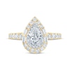 Thumbnail Image 4 of Monique Lhuillier Bliss Pear-Shaped Lab-Grown Diamond Engagement Ring 1-1/5 ct tw 18K Two-Tone Gold