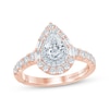 Thumbnail Image 1 of Monique Lhuillier Bliss Pear-Shaped Lab-Grown Diamond Engagement Ring 1-1/5 ct tw 18K Two-Tone Gold