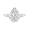 Thumbnail Image 4 of Monique Lhuillier Bliss Pear-Shaped Lab-Grown Diamond Engagement Ring 1-1/5 ct tw 18K Two-Tone Gold