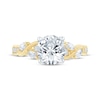 Thumbnail Image 4 of Monique Lhuillier Bliss Round-Cut Lab-Grown Diamond Engagement Ring 2-5/8 ct tw 18K Two-Tone Gold