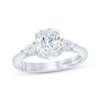 Thumbnail Image 1 of Monique Lhuillier Bliss Oval-Cut Lab-Grown Diamond Engagement Ring 2-3/8 ct tw 18K White Gold