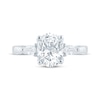 Thumbnail Image 3 of Monique Lhuillier Bliss Oval-Cut Lab-Created Diamond Engagement Ring 2-3/8 ct tw 18K White Gold