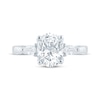 Thumbnail Image 4 of Monique Lhuillier Bliss Oval-Cut Lab-Grown Diamond Engagement Ring 2-3/8 ct tw 18K White Gold