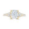 Thumbnail Image 3 of Monique Lhuillier Bliss Emerald-Cut Lab-Created Diamond Engagement Ring 2-1/2 ct tw 18K Yellow Gold