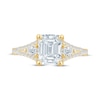 Thumbnail Image 4 of Monique Lhuillier Bliss Emerald-Cut Lab-Grown Diamond Engagement Ring 2-1/2 ct tw 18K Yellow Gold