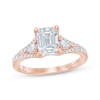 Thumbnail Image 0 of Monique Lhuillier Bliss Emerald-Cut Lab-Created Diamond Engagement Ring 2-1/2 ct tw 18K Rose Gold