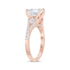 Thumbnail Image 1 of Monique Lhuillier Bliss Emerald-Cut Lab-Created Diamond Engagement Ring 2-1/2 ct tw 18K Rose Gold
