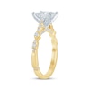 Thumbnail Image 2 of Monique Lhuillier Bliss Princess-Cut Lab-Grown Diamond Engagement Ring 1-7/8 ct tw 18K Two-Tone Gold