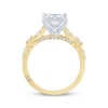 Thumbnail Image 2 of Monique Lhuillier Bliss Princess-Cut Lab-Created Diamond Engagement Ring 1-7/8 ct tw 18K Two-Tone Gold