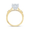 Thumbnail Image 3 of Monique Lhuillier Bliss Princess-Cut Lab-Grown Diamond Engagement Ring 1-7/8 ct tw 18K Two-Tone Gold