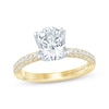 Thumbnail Image 0 of Monique Lhuillier Bliss Oval-Cut Lab-Created Diamond Engagement Ring 2-5/8 ct tw 18K Two-Tone Gold