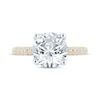 Thumbnail Image 3 of Monique Lhuillier Bliss Round-Cut Lab-Created Diamond Engagement Ring 3-5/8 ct tw 18K Two-Tone Gold