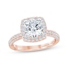 Thumbnail Image 0 of Monique Lhuillier Bliss Round-Cut Lab-Created Diamond Engagement Ring 2-1/8 ct tw 18K Rose Gold