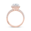 Thumbnail Image 2 of Monique Lhuillier Bliss Round-Cut Lab-Created Diamond Engagement Ring 2-1/8 ct tw 18K Rose Gold