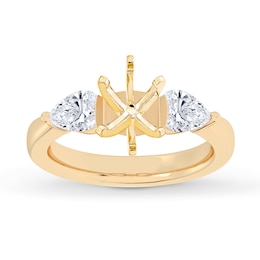 Now + Forever Lab-Grown Diamonds Engagement Ring Setting 1/2 ct tw 14K Yellow Gold