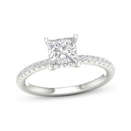 Lab-Grown Diamonds Princess-Cut Engagement Ring 1-3/4 ct tw 14K White Gold
