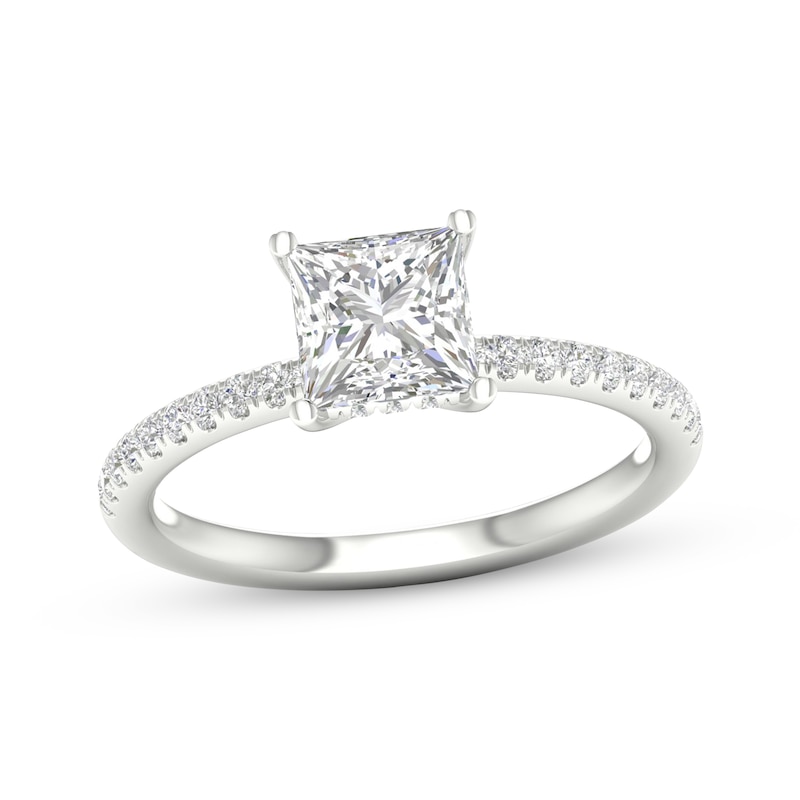 Lab-Created Diamonds by KAY Princess-Cut Engagement Ring 1-3/4 ct tw 14K White Gold