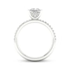 Thumbnail Image 4 of Lab-Grown Diamonds Princess-Cut Engagement Ring 1-3/4 ct tw 14K White Gold