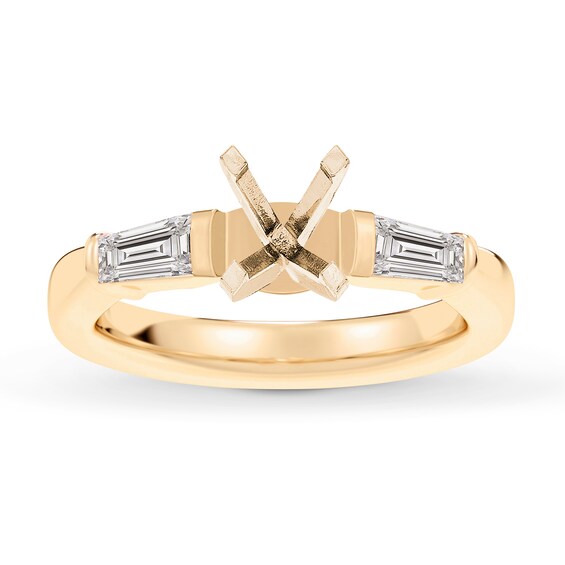 Now + Forever Lab-Grown Diamonds Engagement Ring Setting 1/3 ct tw 14K Yellow Gold