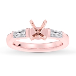 Now + Forever Lab-Grown Diamonds Engagement Ring Setting 1/3 ct tw 14K Rose Gold