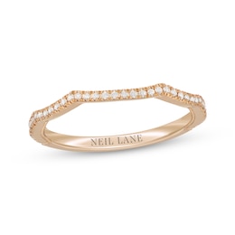 Neil Lane Diamond Contour Wedding Band 1/6 ct tw 14K Yellow Gold