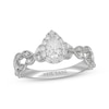 Thumbnail Image 1 of Neil Lane Pear-Shaped Diamond Halo Twist Engagement Ring 5/8 ct tw 14K White Gold