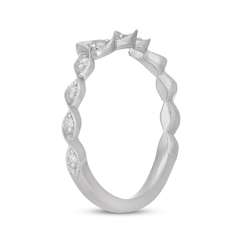Main Image 2 of Neil Lane Diamond Contour Wedding Band 1/8 ct tw 14K White Gold