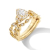 Thumbnail Image 1 of Neil Lane Pear-Shaped Diamond Halo Twist Shank Bridal Set 3/4 ct tw 14K Yellow Gold