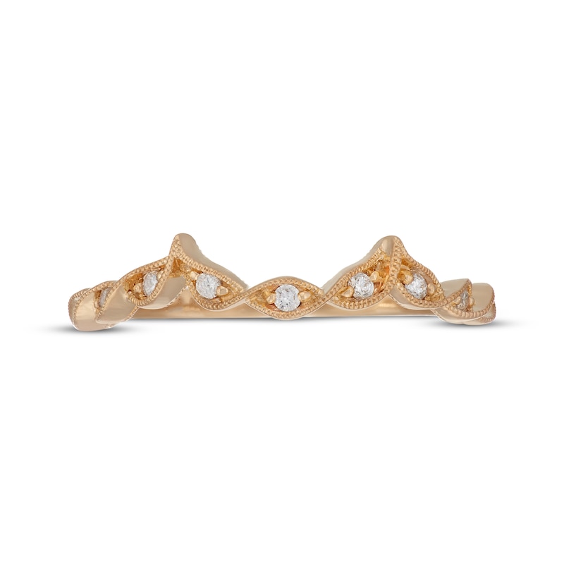 Main Image 3 of Neil Lane Diamond Contour Wedding Band 1/8 ct tw 14K Yellow Gold