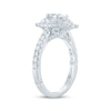 Thumbnail Image 1 of Monique Lhuillier Bliss Oval-Cut Lab-Created Diamond Halo Engagement Ring 1-5/8 ct tw 18K White Gold